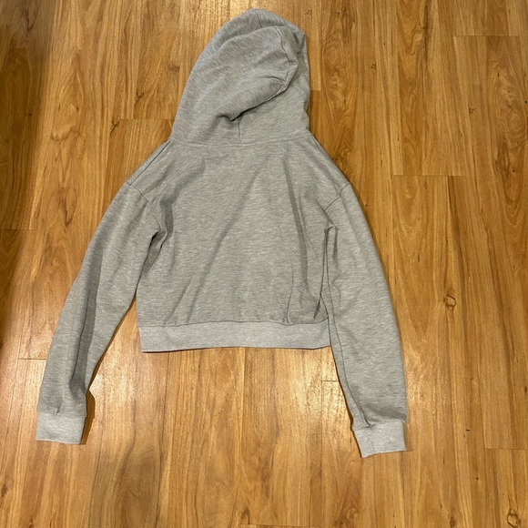 Alter’d State AS revival cropped hoodie half zip grey - Picture 2 of 3